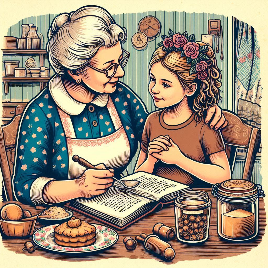 passing down family recipes to preserve the recipes and traditions